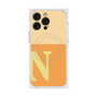 プレミアムスクエアケース with MagSafe［ オリジナル - initial two tone - N orange ］