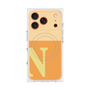 プレミアムスクエアケース with MagSafe［ オリジナル - initial two tone - N orange ］