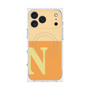 プレミアムスクエアケース with MagSafe［ オリジナル - initial two tone - N orange ］