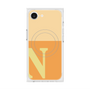 プレミアムスクエアケース with MagSafe［ オリジナル - initial two tone - N orange ］
