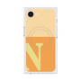 プレミアムスクエアケース with MagSafe［ オリジナル - initial two tone - N orange ］
