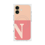 プレミアムスクエアケース with MagSafe［ オリジナル - initial two tone - N pink ］