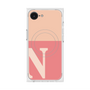 プレミアムスクエアケース with MagSafe［ オリジナル - initial two tone - N pink ］