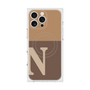 プレミアムスクエアケース with MagSafe［ オリジナル - initial two tone - N brown ］