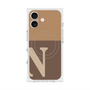 プレミアムスクエアケース with MagSafe［ オリジナル - initial two tone - N brown ］