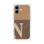 プレミアムスクエアケース with MagSafe［ オリジナル - initial two tone - N brown ］