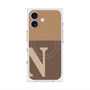 プレミアムスクエアケース with MagSafe［ オリジナル - initial two tone - N brown ］