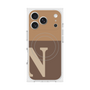 プレミアムスクエアケース with MagSafe［ オリジナル - initial two tone - N brown ］