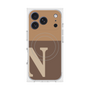 プレミアムスクエアケース with MagSafe［ オリジナル - initial two tone - N brown ］