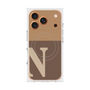 プレミアムスクエアケース with MagSafe［ オリジナル - initial two tone - N brown ］
