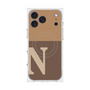 プレミアムスクエアケース with MagSafe［ オリジナル - initial two tone - N brown ］