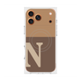 プレミアムスクエアケース with MagSafe［ オリジナル - initial two tone - N brown ］