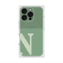 プレミアムスクエアケース with MagSafe［ オリジナル - initial two tone - N green ］