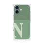 プレミアムスクエアケース with MagSafe［ オリジナル - initial two tone - N green ］