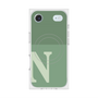 プレミアムスクエアケース with MagSafe［ オリジナル - initial two tone - N green ］