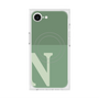 プレミアムスクエアケース with MagSafe［ オリジナル - initial two tone - N green ］