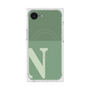 プレミアムスクエアケース with MagSafe［ オリジナル - initial two tone - N green ］