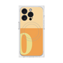 プレミアムスクエアケース with MagSafe［ オリジナル - initial two tone - O orange ］