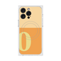 プレミアムスクエアケース with MagSafe［ オリジナル - initial two tone - O orange ］