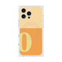 プレミアムスクエアケース with MagSafe［ オリジナル - initial two tone - O orange ］