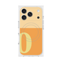 プレミアムスクエアケース with MagSafe［ オリジナル - initial two tone - O orange ］