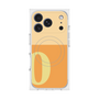 プレミアムスクエアケース with MagSafe［ オリジナル - initial two tone - O orange ］