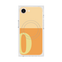 プレミアムスクエアケース with MagSafe［ オリジナル - initial two tone - O orange ］