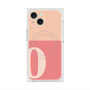 プレミアムスクエアケース with MagSafe［ オリジナル - initial two tone - O pink ］