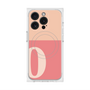 プレミアムスクエアケース with MagSafe［ オリジナル - initial two tone - O pink ］