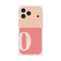 プレミアムスクエアケース with MagSafe［ オリジナル - initial two tone - O pink ］