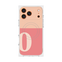 プレミアムスクエアケース with MagSafe［ オリジナル - initial two tone - O pink ］