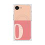 プレミアムスクエアケース with MagSafe［ オリジナル - initial two tone - O pink ］