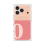 プレミアムスクエアケース with MagSafe［ オリジナル - initial two tone - O pink ］
