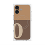プレミアムスクエアケース with MagSafe［ オリジナル - initial two tone - O brown ］