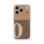 プレミアムスクエアケース with MagSafe［ オリジナル - initial two tone - O brown ］