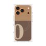 プレミアムスクエアケース with MagSafe［ オリジナル - initial two tone - O brown ］