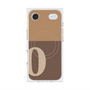 プレミアムスクエアケース with MagSafe［ オリジナル - initial two tone - O brown ］