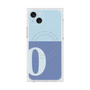 プレミアムスクエアケース with MagSafe［ オリジナル - initial two tone - O blue ］