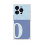プレミアムスクエアケース with MagSafe［ オリジナル - initial two tone - O blue ］