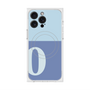 プレミアムスクエアケース with MagSafe［ オリジナル - initial two tone - O blue ］
