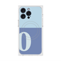 プレミアムスクエアケース with MagSafe［ オリジナル - initial two tone - O blue ］