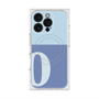 プレミアムスクエアケース with MagSafe［ オリジナル - initial two tone - O blue ］