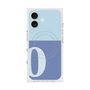 プレミアムスクエアケース with MagSafe［ オリジナル - initial two tone - O blue ］
