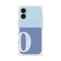 プレミアムスクエアケース with MagSafe［ オリジナル - initial two tone - O blue ］