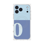 プレミアムスクエアケース with MagSafe［ オリジナル - initial two tone - O blue ］