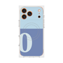 プレミアムスクエアケース with MagSafe［ オリジナル - initial two tone - O blue ］