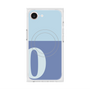 プレミアムスクエアケース with MagSafe［ オリジナル - initial two tone - O blue ］