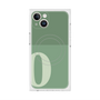 プレミアムスクエアケース with MagSafe［ オリジナル - initial two tone - O green ］