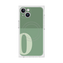 プレミアムスクエアケース with MagSafe［ オリジナル - initial two tone - O green ］