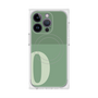 プレミアムスクエアケース with MagSafe［ オリジナル - initial two tone - O green ］